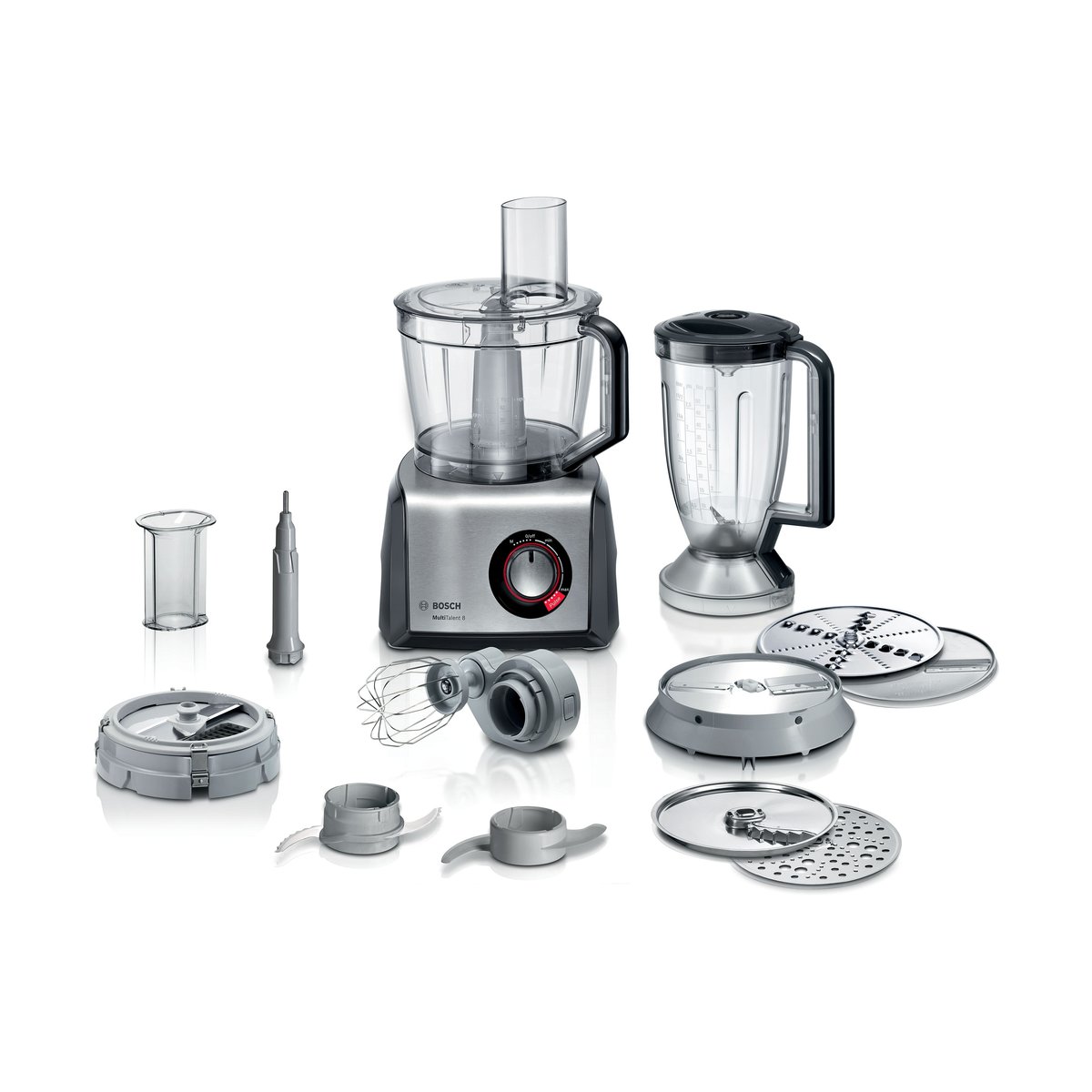 Bosch Bosch MultiTalent 8 MC812M865 Küchenmaschine Set 1250W Schwarz-gebürsteter Edelstahl