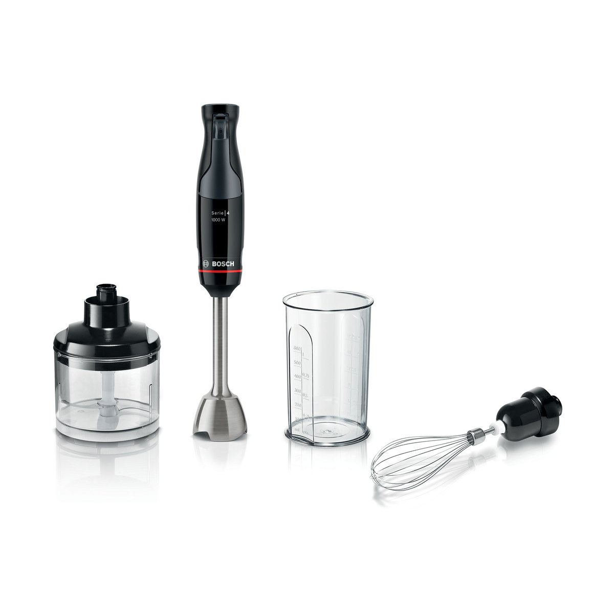 Bosch Bosch Serie 4 ErgoMaster MSM4B621 Stabmixer Set Schwarz-Anthrazit