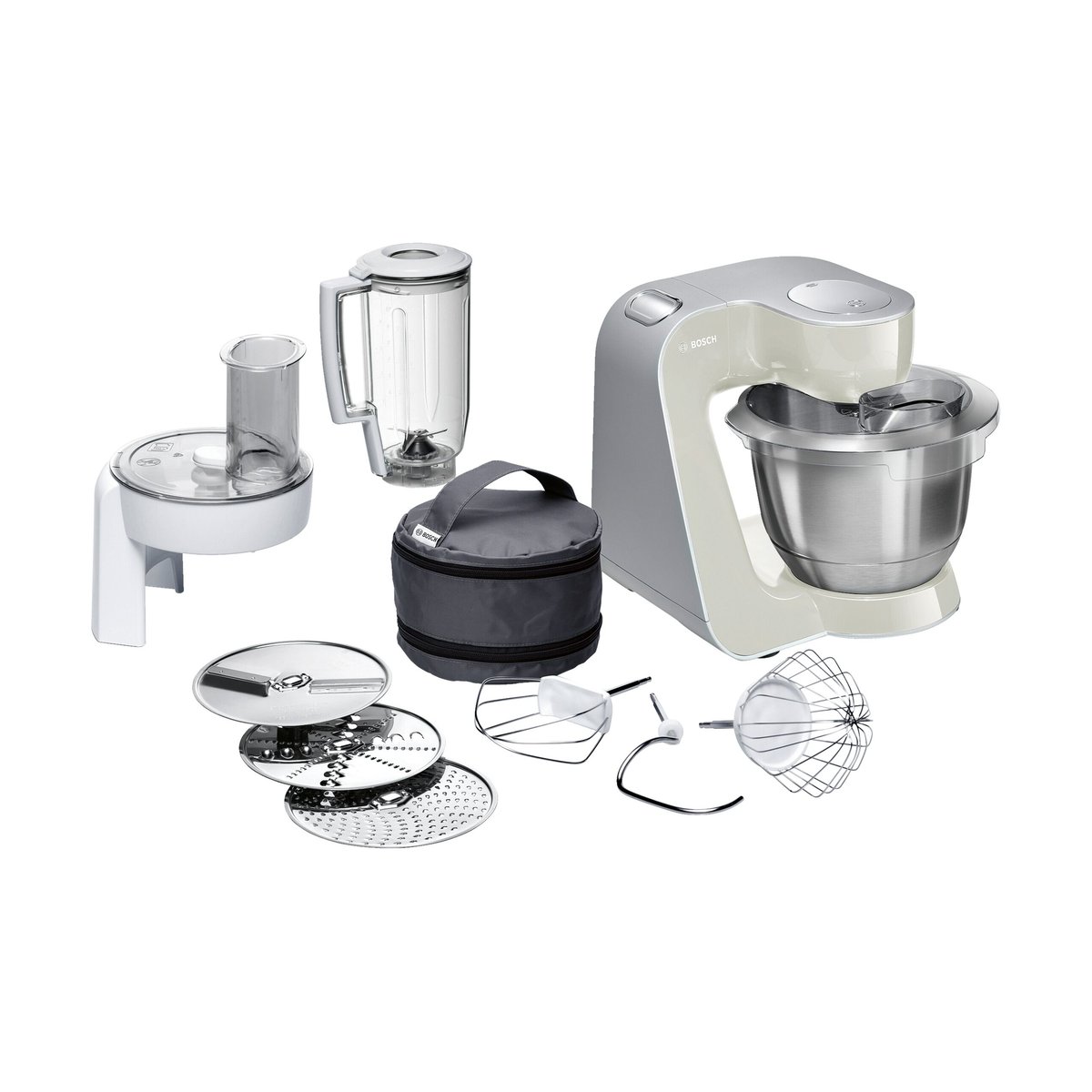 Bosch Bosch Serie 4 MUM 5 Küchenmaschine 1000W Grau-Silber