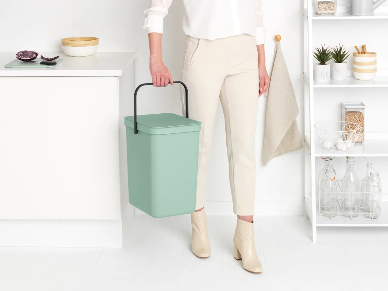 Abfalleimer Sort & Go 25L, Jade Green Brabantia