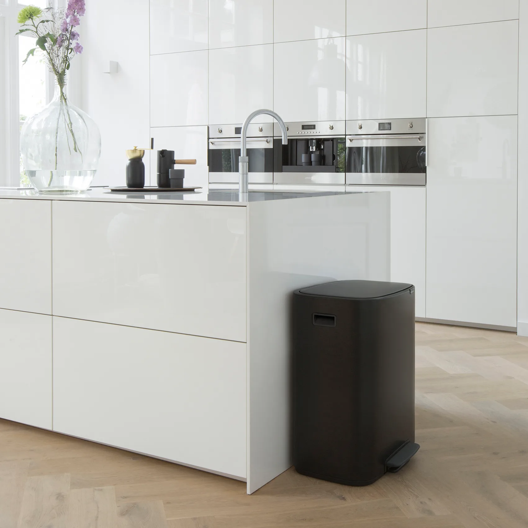 Bo bin Treteimer 2 x 30 L, Schwarz Brabantia