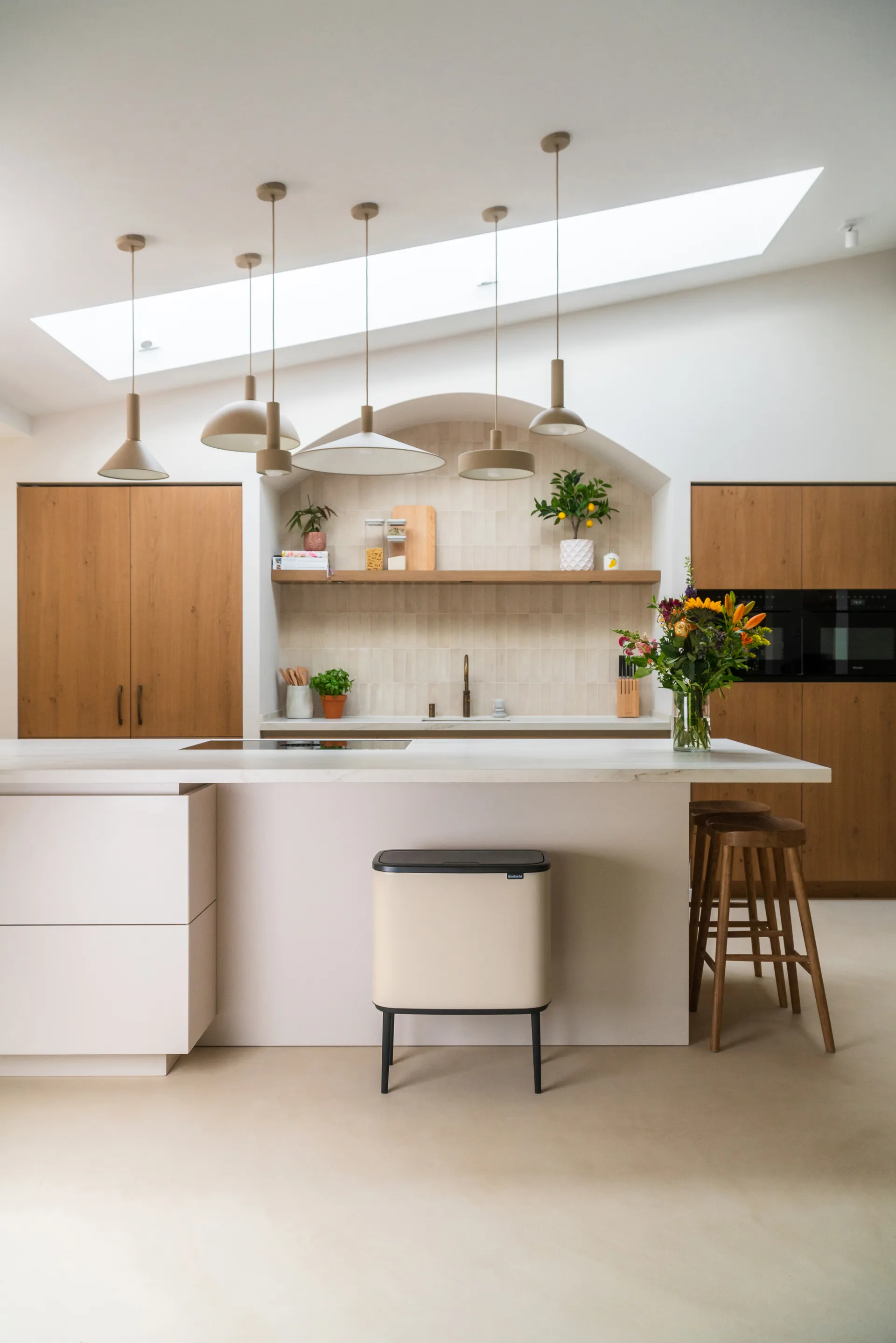 Bo touch bin 11+23 Liter, Soft beige Brabantia