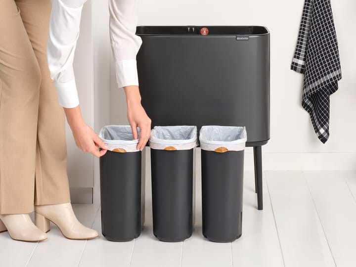 Bo touch bin 3 x 11 Liter, Confident Grey Brabantia