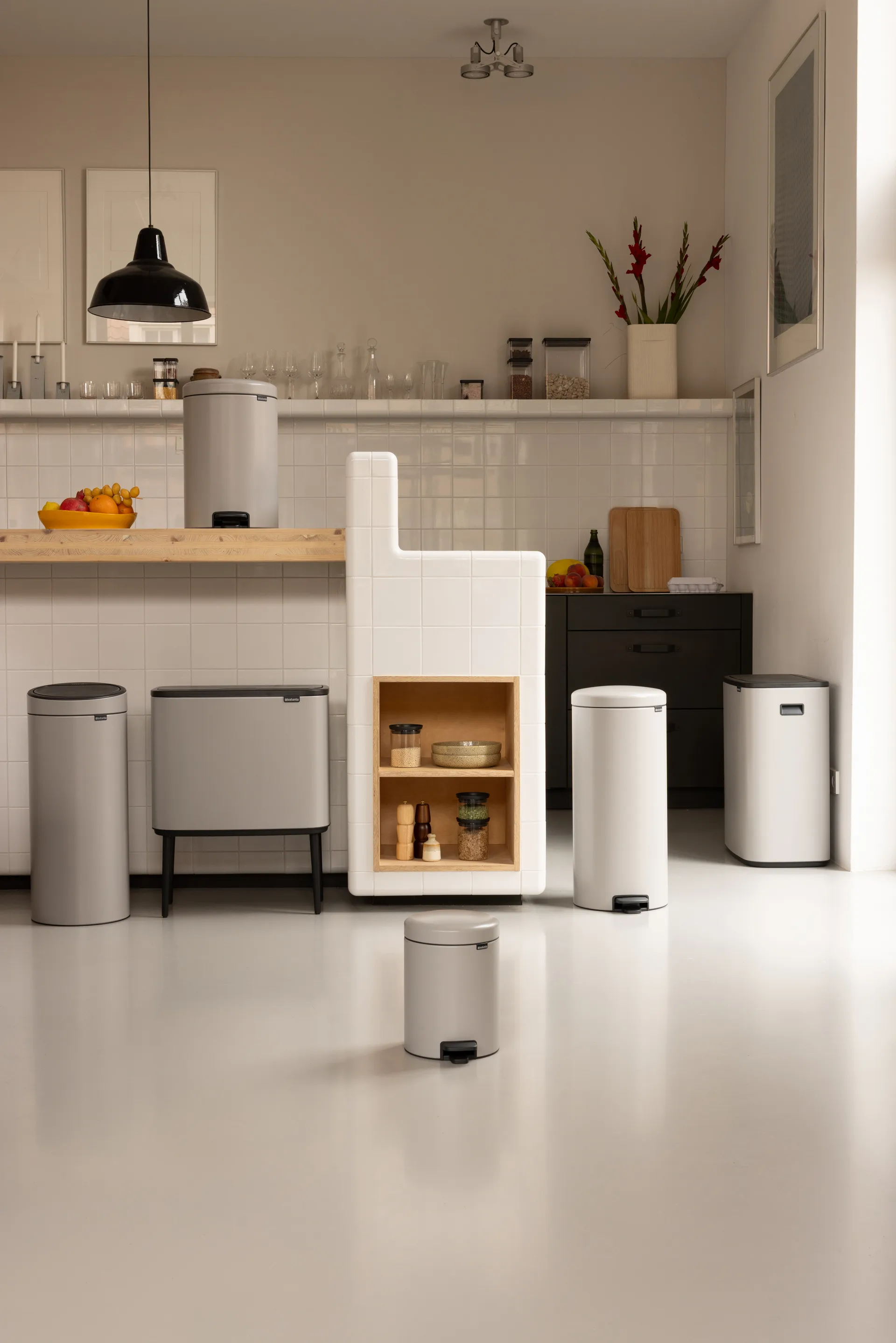 Bo touch bin 3 x 11 Liter, Soft grey Brabantia