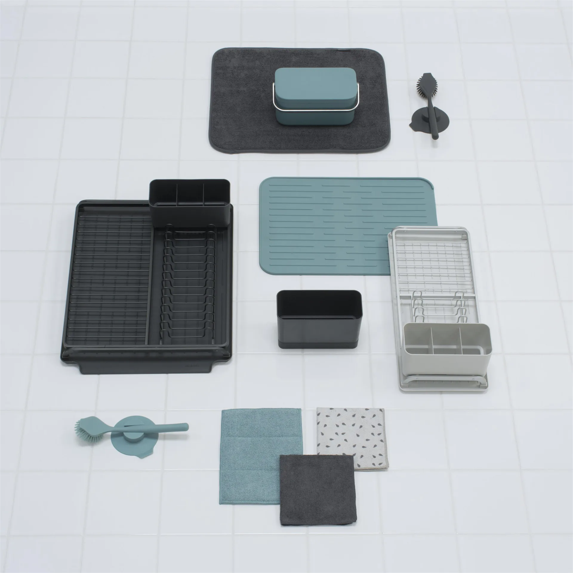 Brabantia Geschirrabtropfer compact, Hellgrau Brabantia