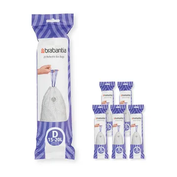 Brabantia PerfectFit Müllbeutel 120 Stück - Modell d, 15-20 l - Brabantia