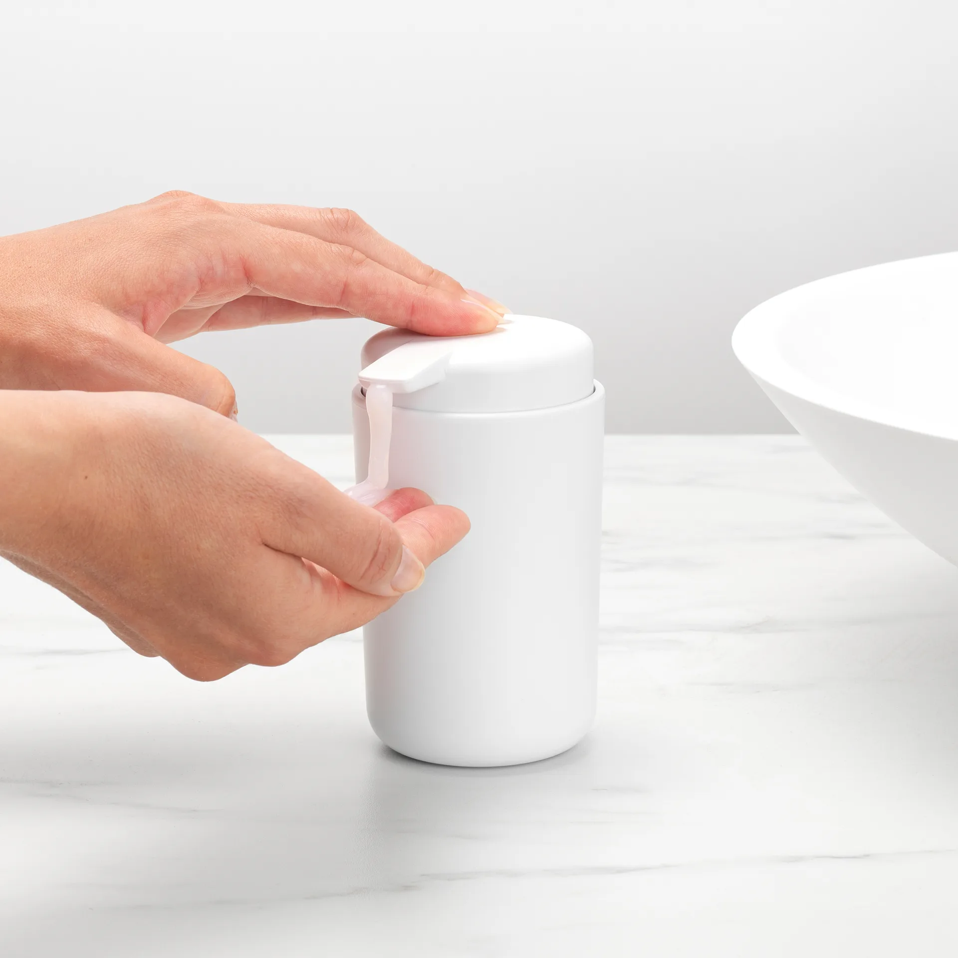 Brabantia ReNew Seifenspender 14cm, Weiß Brabantia