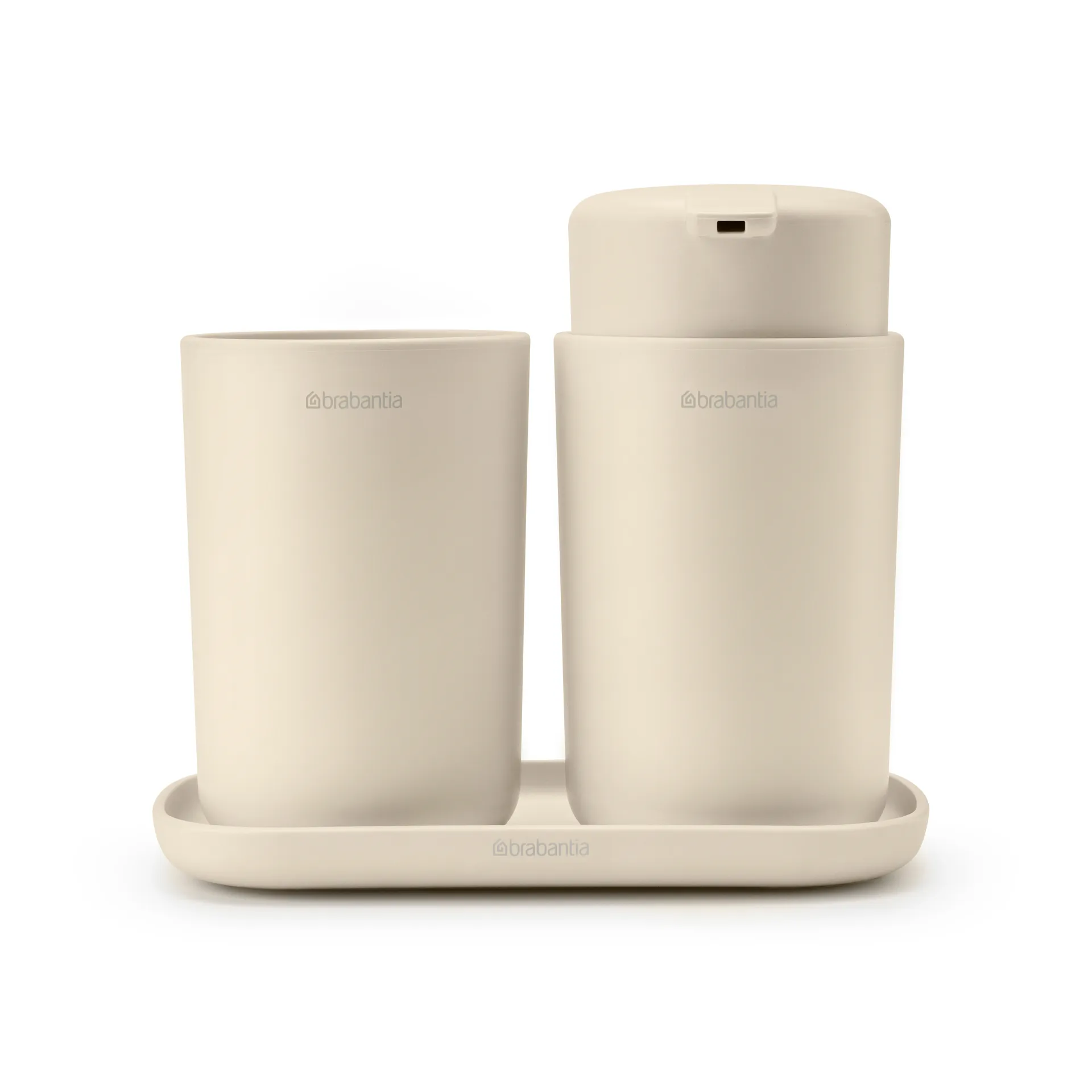 Brabantia ReNew Waschbecken Set 3 Teile, Soft Beige Brabantia