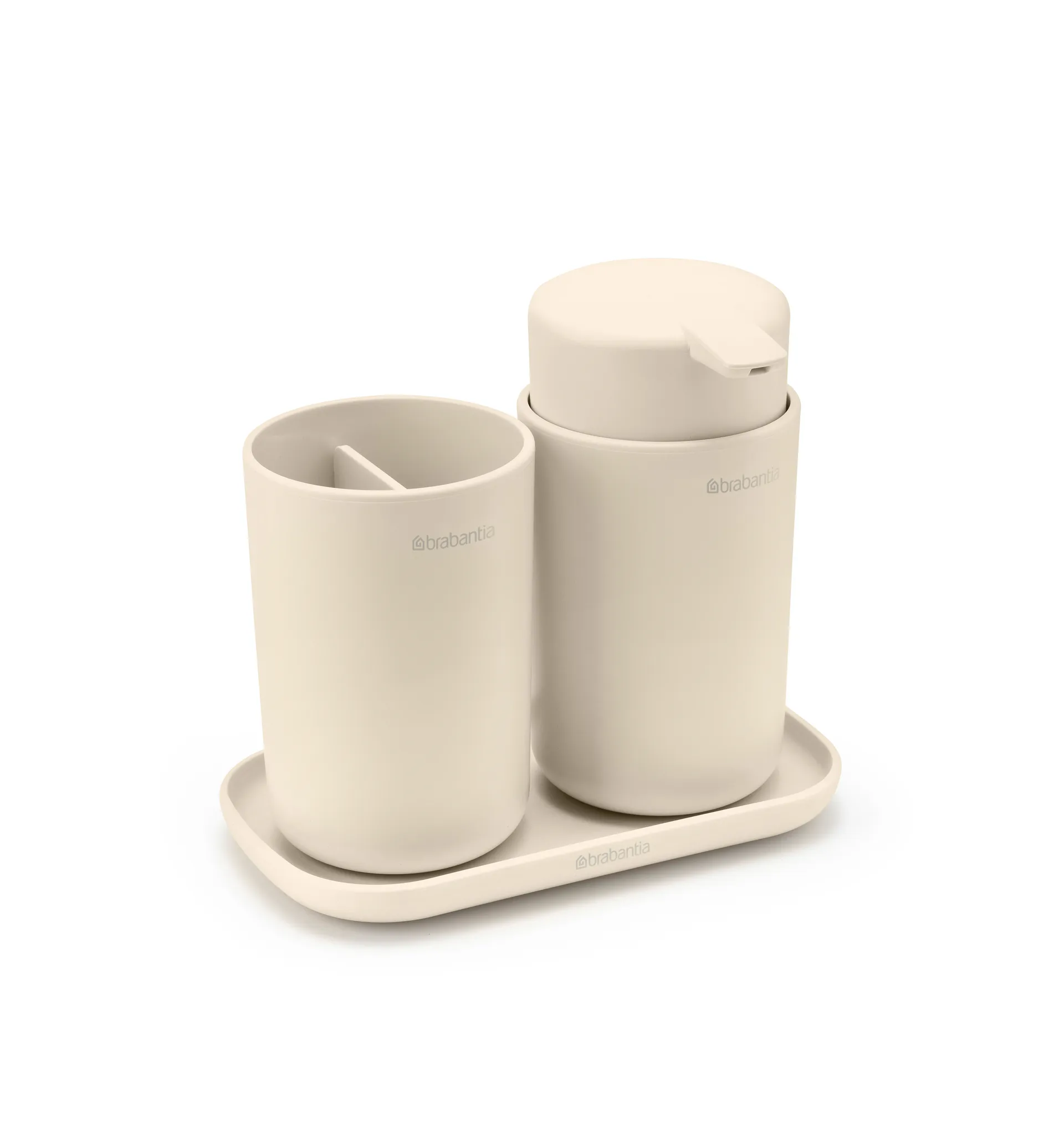 Brabantia ReNew Waschbecken Set 3 Teile, Soft Beige Brabantia