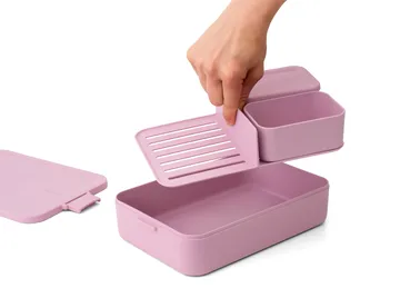 Make & Take bento Lunchbox groß 2 L - Lilac Pink - Brabantia