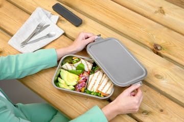 Make & Take bento Lunchbox Stahl groß - Edelstahl matt - Brabantia