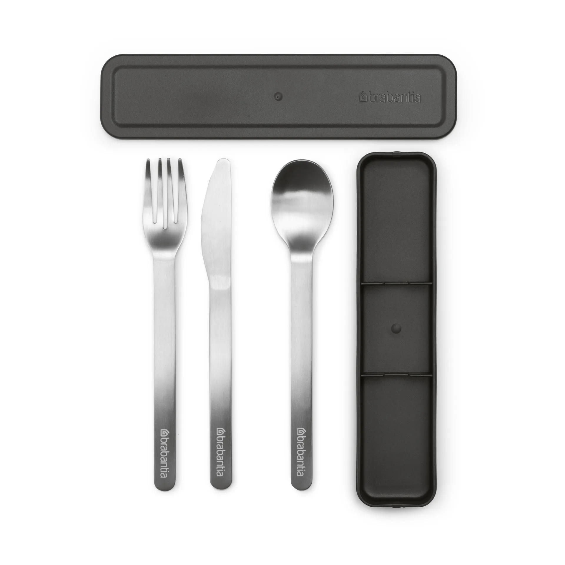 Make & Take Besteckset 3 Teile, Dunkelgrau Brabantia