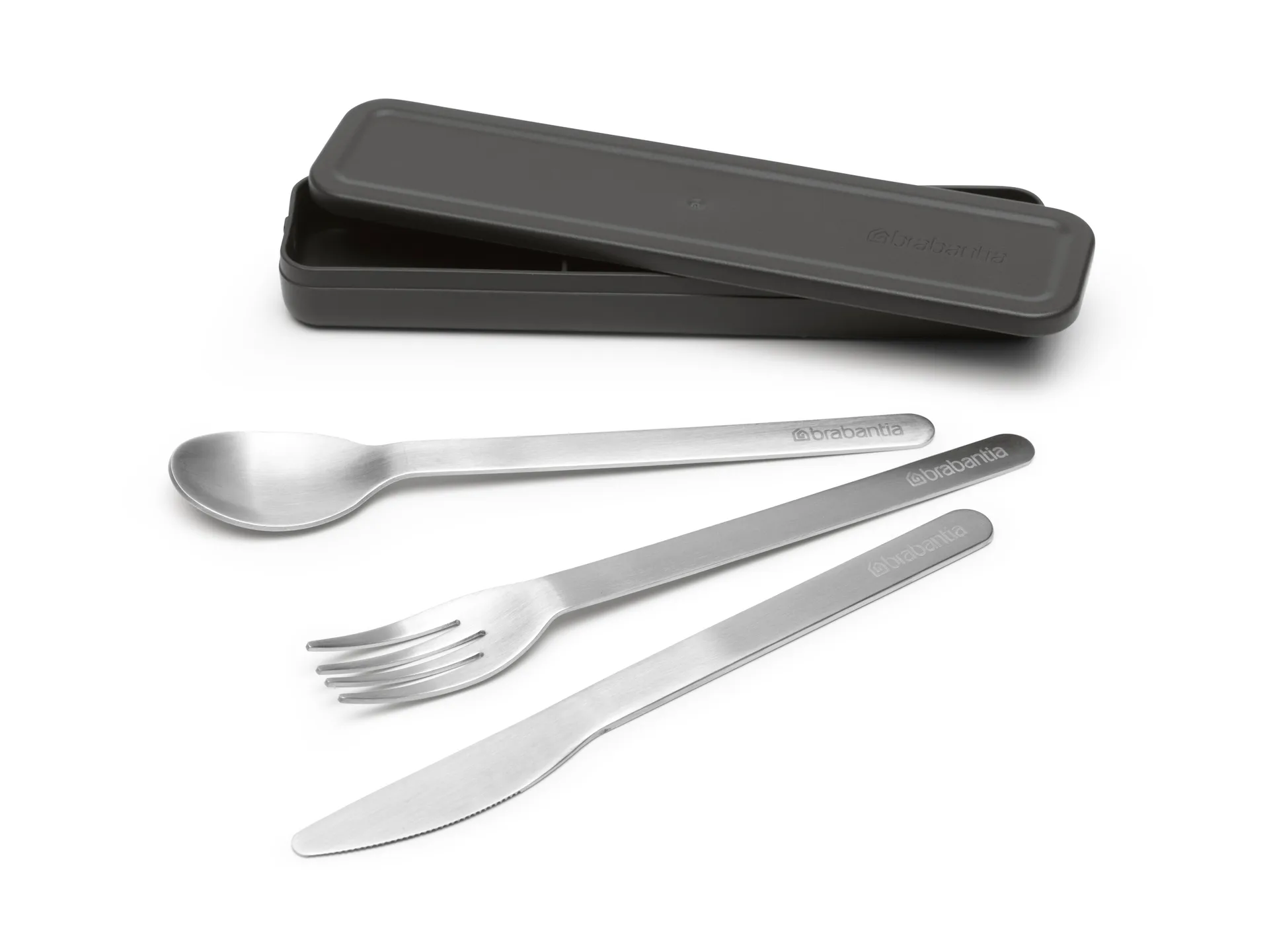 Make & Take Besteckset 3 Teile, Dunkelgrau Brabantia