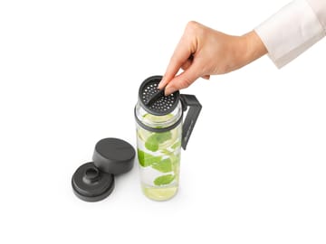 Make & Take Wasserflasche mit Sieb 0,5 L - Dunkelgrau - Brabantia