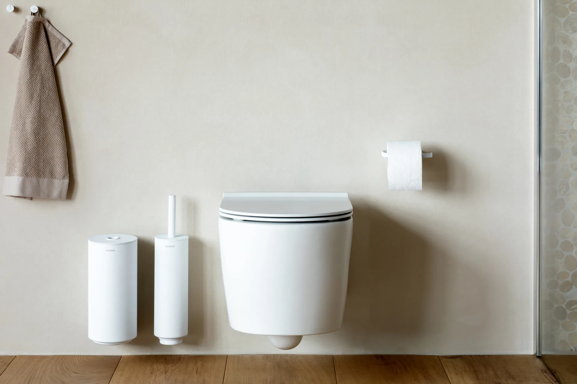 Mindset Toiletten-Set, 3-teilig, Mineral Fresh White Brabantia