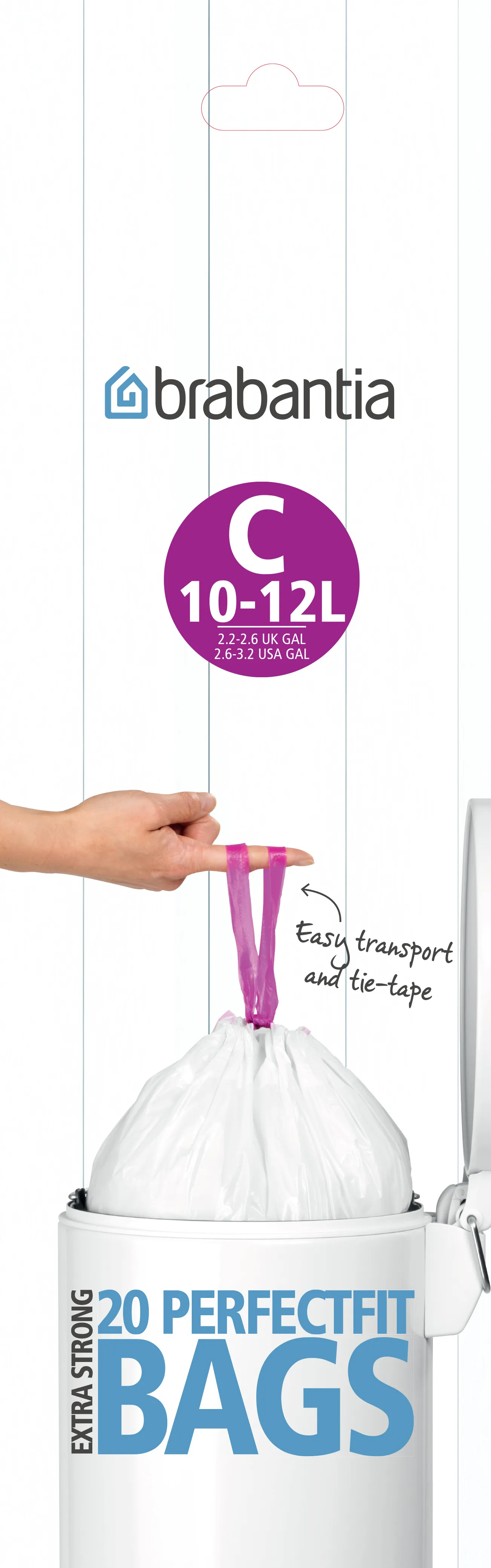 Müllbeutel C, 10-12 L 20 Beutel/Rolle, 10-12 L Brabantia