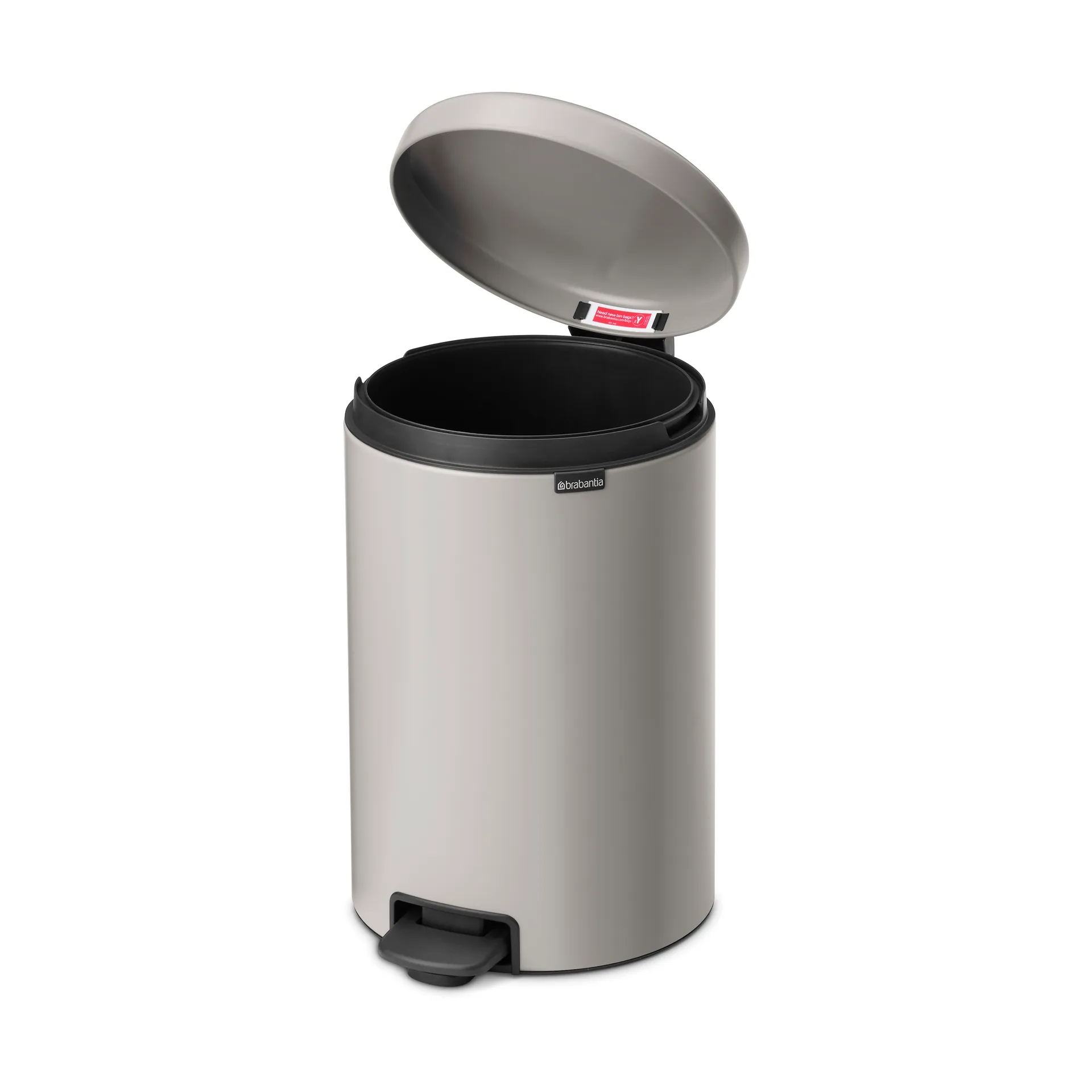New Icon Treteimer 20 Liter, Soft grey Brabantia