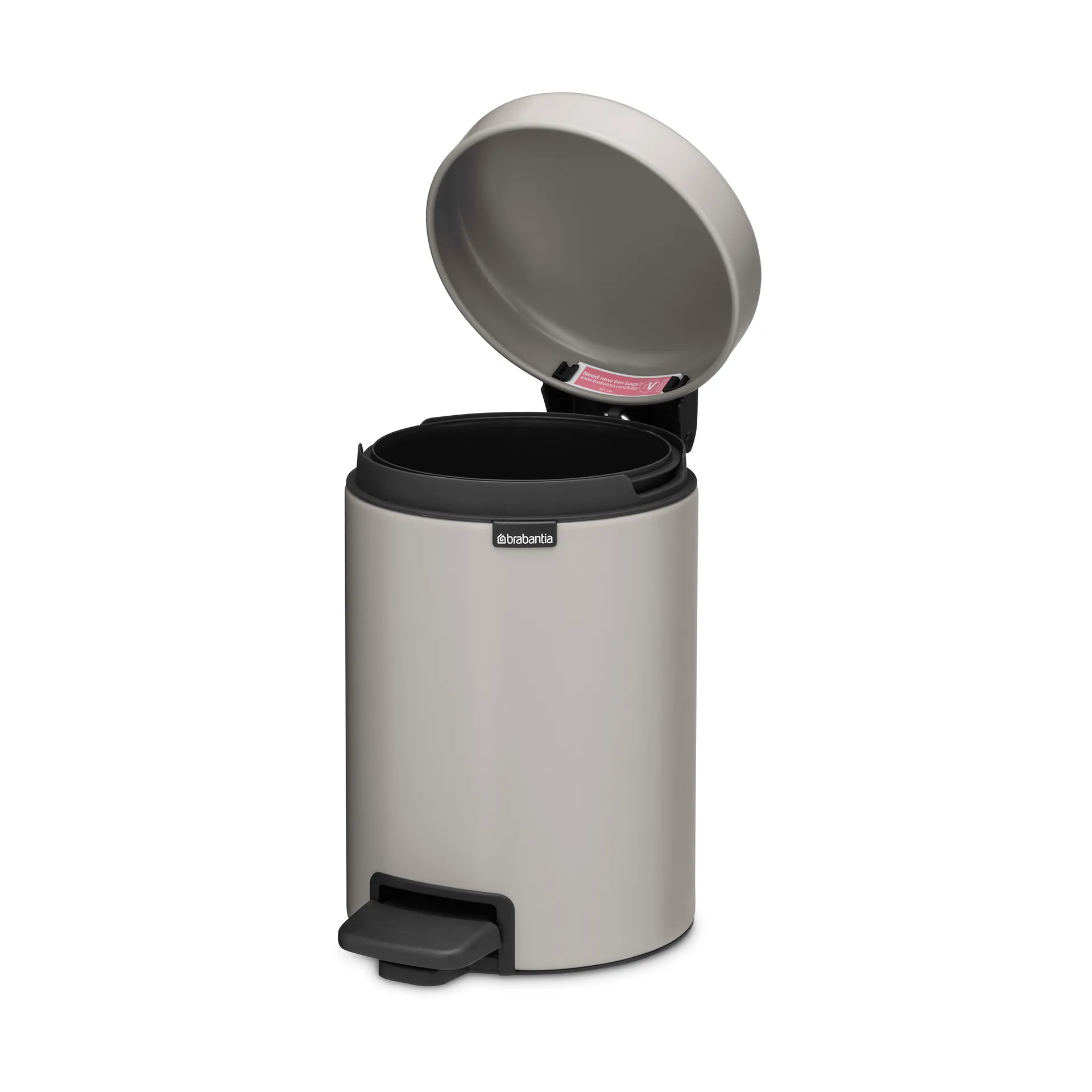 New Icon Treteimer 3 Liter, Soft grey Brabantia