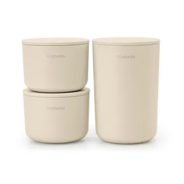 ReNew Verwahrungsdosen 3er Pack - Soft Beige - Brabantia