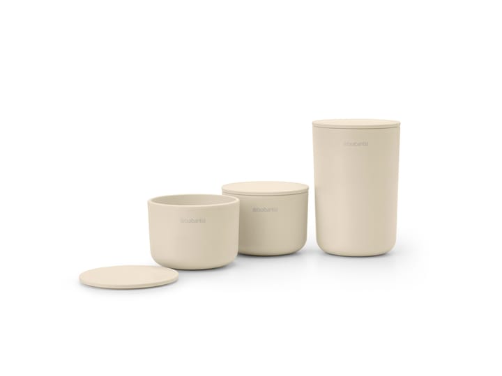 ReNew Verwahrungsdosen 3er Pack, Soft Beige Brabantia