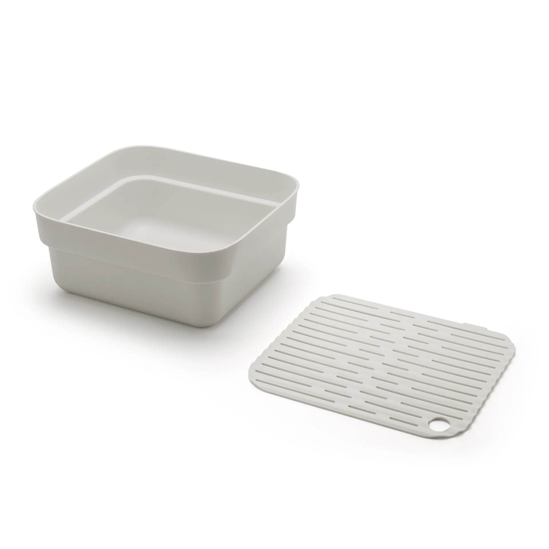 Sinkside Abtropfgestell mit Trockenablage 34 x 37cm, Hellgrau Brabantia