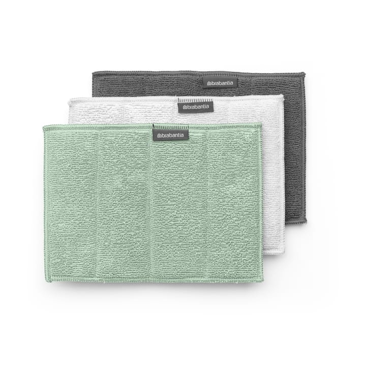 Sinkside Spülschwamm Mikrofaser 3er Pack, Jade green Brabantia