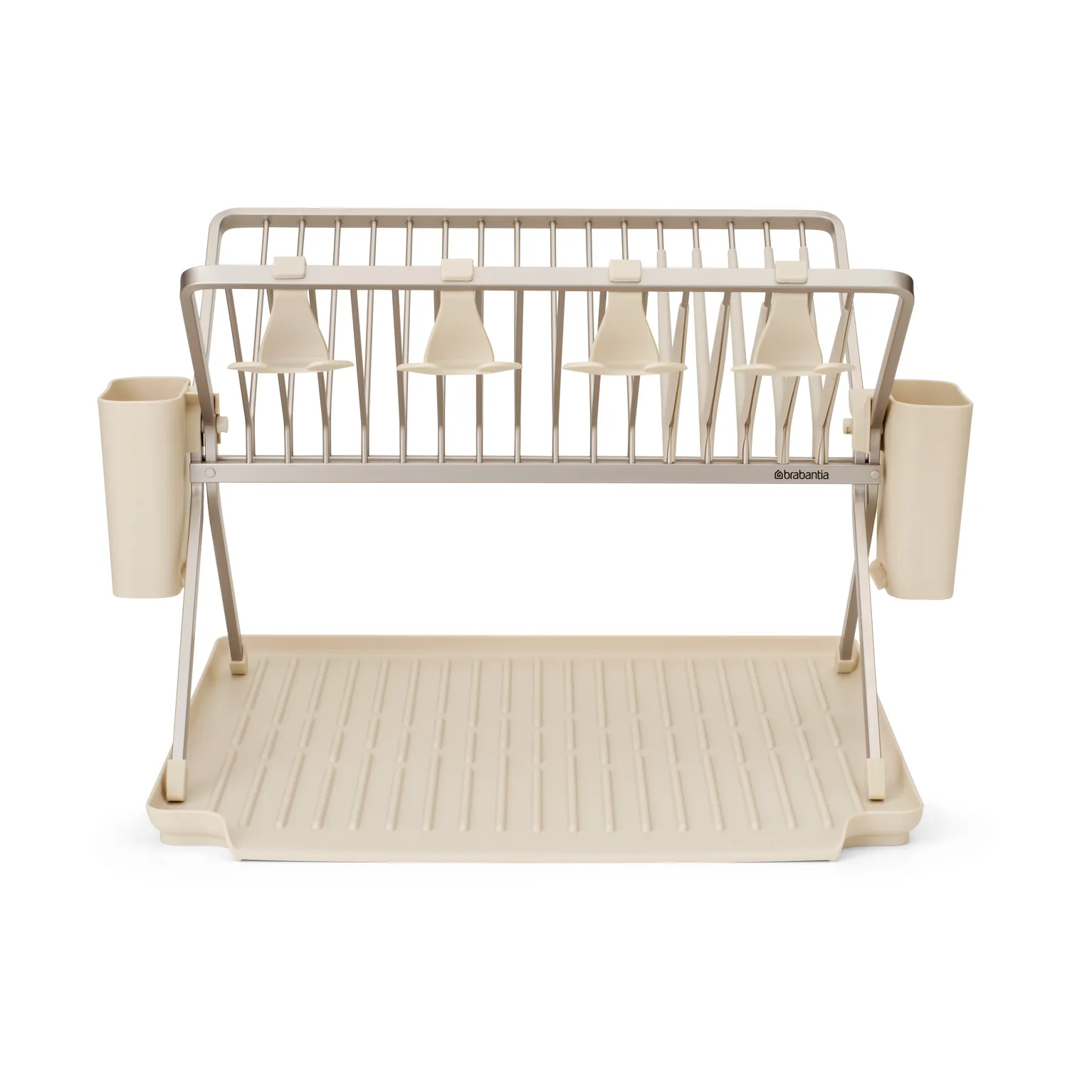 Sinkside zusammenklappbarer Geschirrkorb 51cm, Soft Beige Brabantia