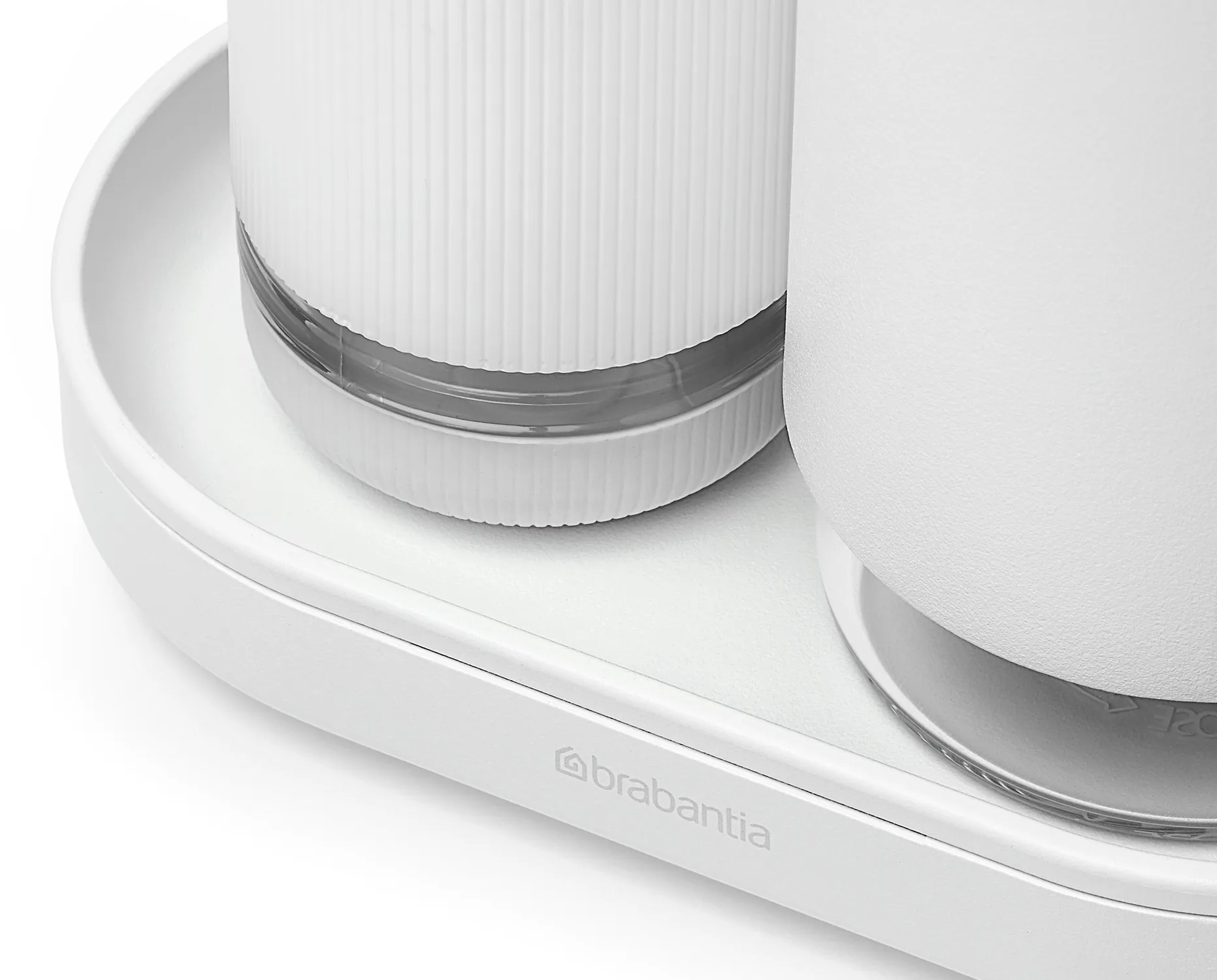 SinkStyle Seifenspender/Spülmittelspender Set, Mineral Fresh White Brabantia