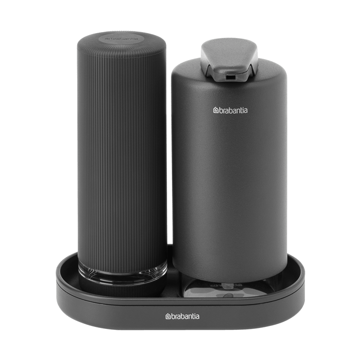 SinkStyle Seifenspender/Spülmittelspender Set, Mineral Infinite Grey Brabantia