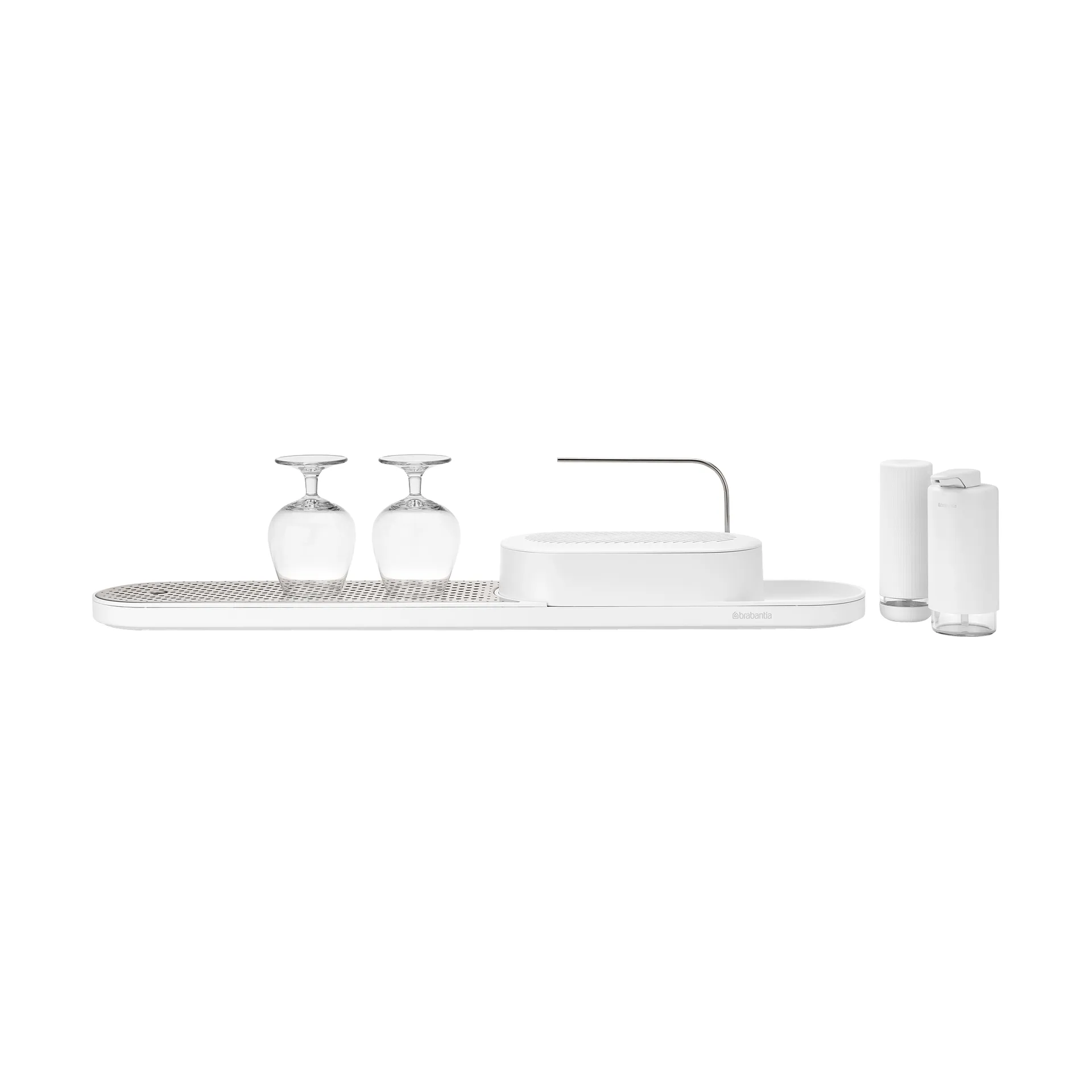 SinkStyle Spülbecken-Organizer Set 4 Teile, Mineral Fresh White Brabantia