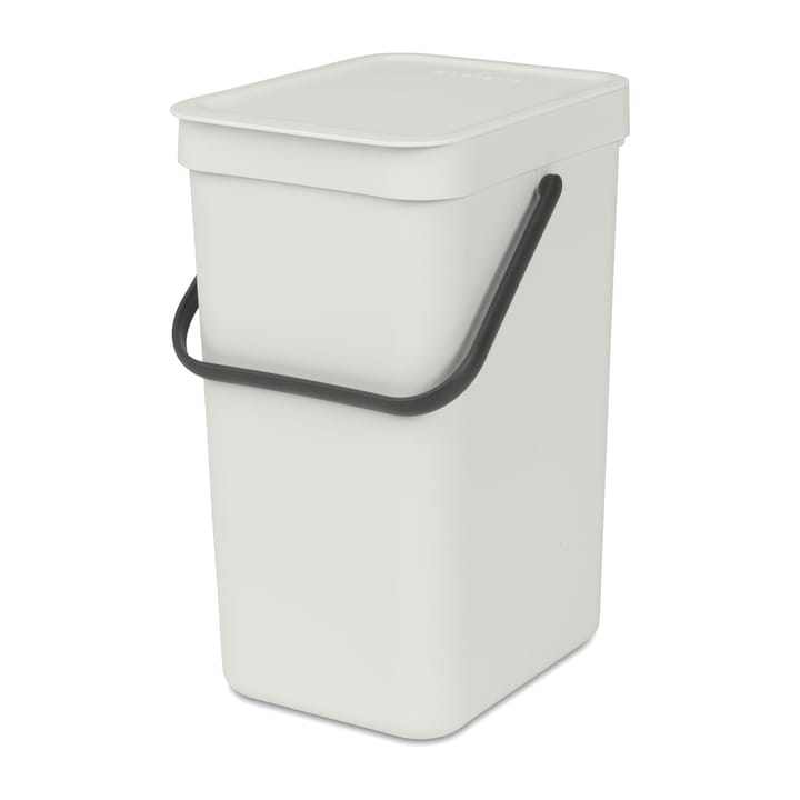 Sort & Go Abfalleimer 12 Liter, Hellgrau Brabantia