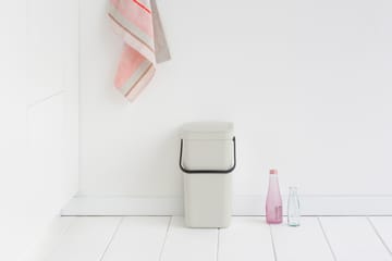 Sort & Go Abfalleimer 12 Liter - Hellgrau - Brabantia