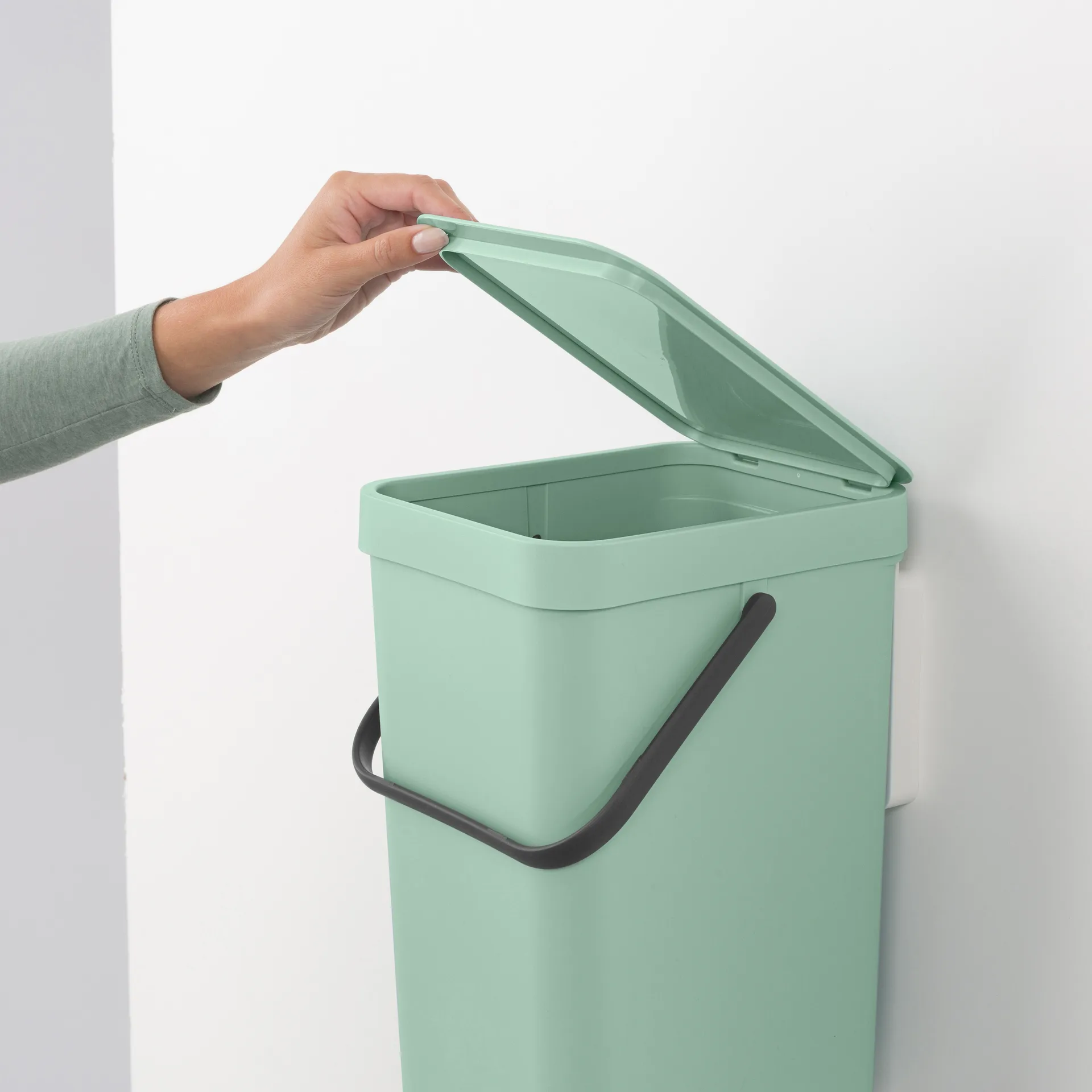 Sort & Go Abfalleimer 12 Liter, Jade green Brabantia