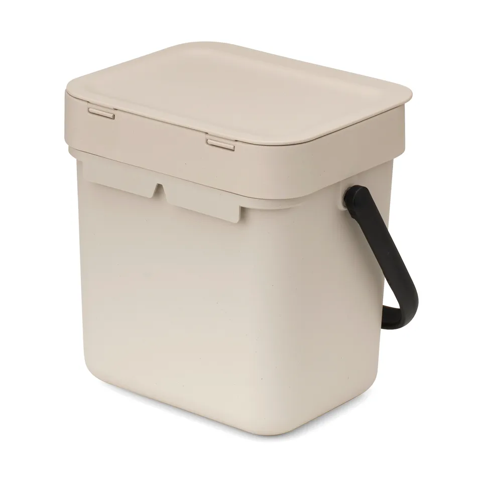 Sort & Go Abfalleimer 3 L, Soft Beige Brabantia