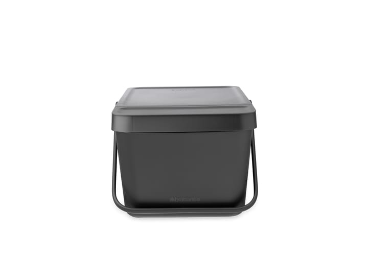 Sort & Go Stapelbarer Abfalleimer 20 l, Grau Brabantia