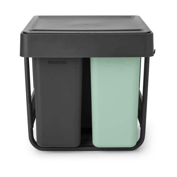 Sort&Go Einbaueimer, 10+10+20 L, Dunkelgrau Brabantia