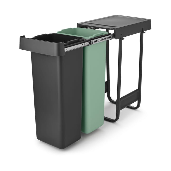 Sort&Go Einbaueimer, 2x30 L, Dunkelgrau Brabantia