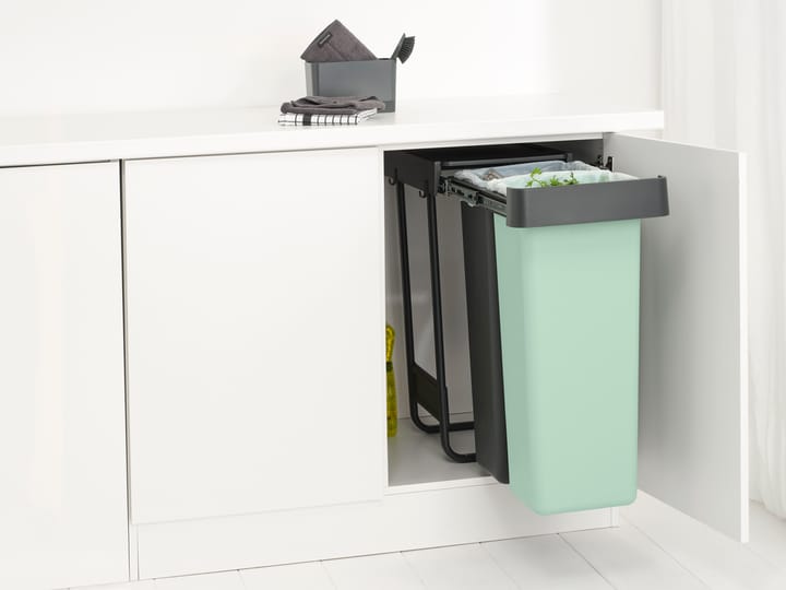 Sort&Go Einbaueimer, 2x30 L, Dunkelgrau Brabantia