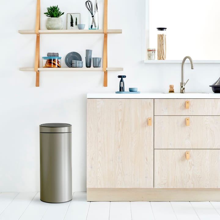 Touch Bin Abfalleimer 30 Liter, Platinum Brabantia