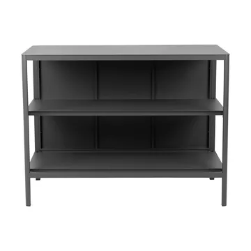 Kelia Outdoorküche Bank mit Regalen - Anthrazit, 121x91x64 cm - Brafab