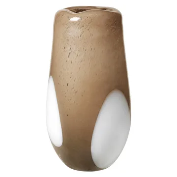 Ada Dot Glasvase 37cm - Simply taupe warm grey - Broste Copenhagen