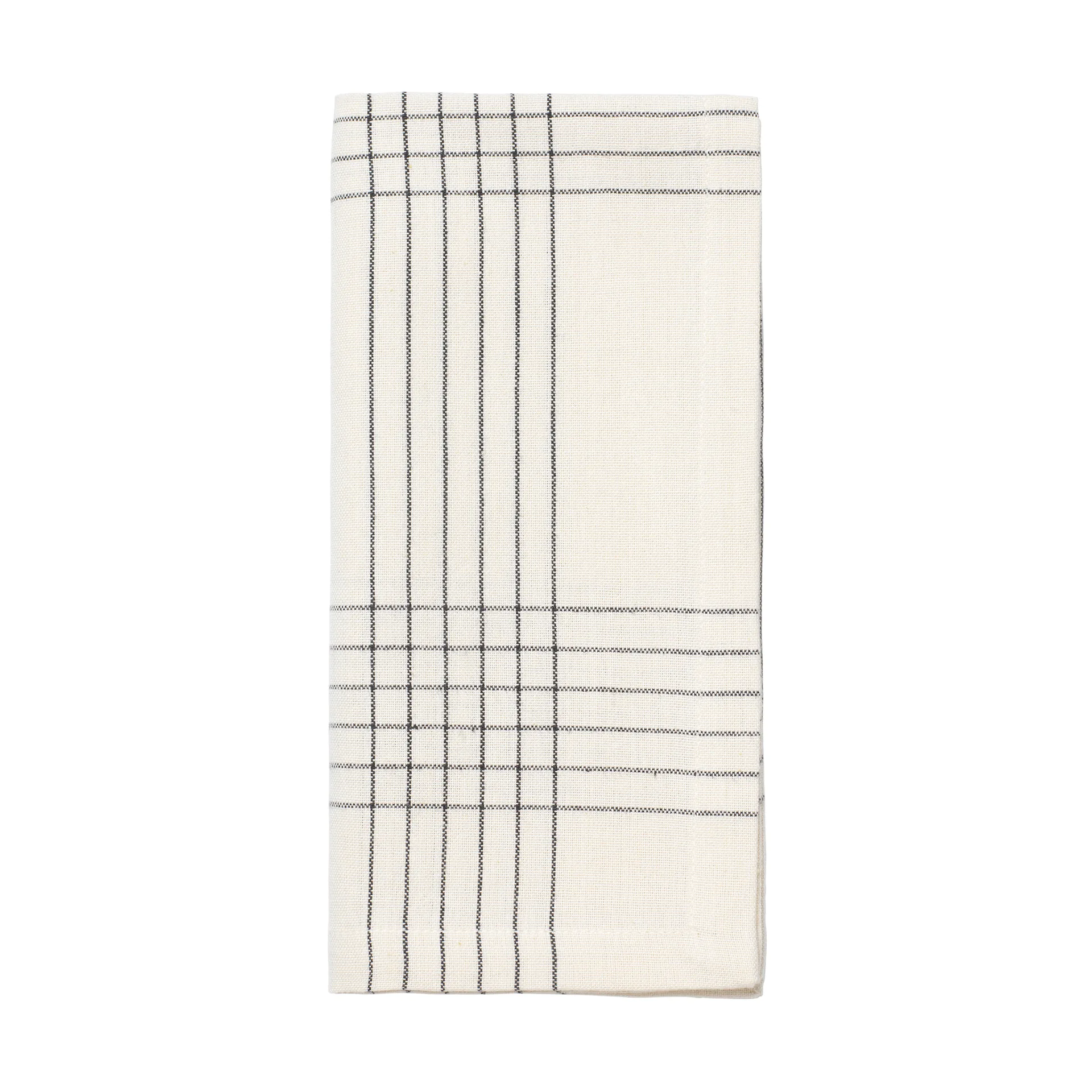 Alice Stoffserviette 45x45 cm, Black-natural Broste Copenhagen