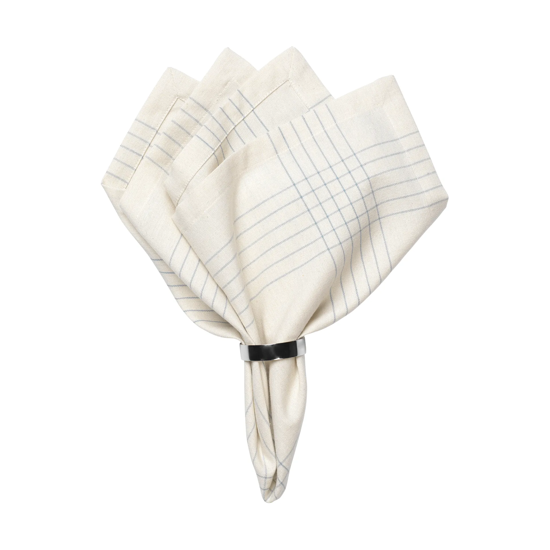 Alice Stoffserviette 45x45 cm, Dusty blue-natural Broste Copenhagen