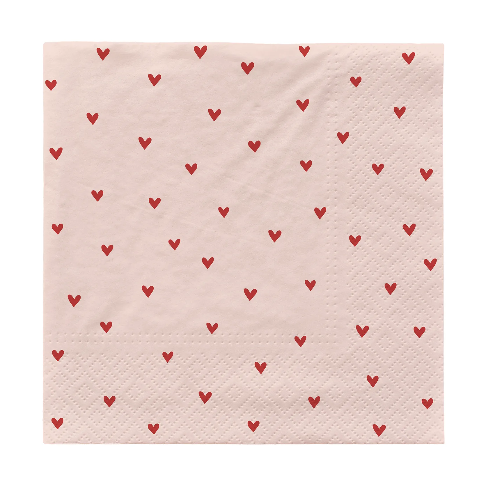Amor Papierservietten im 20er Pack 33x33 cm, Soft pink-red Broste Copenhagen