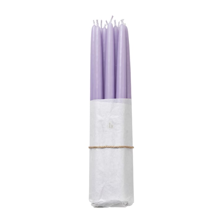 Broste Copenhagen gegossene Kerzen 10er Pack, Orchid light purple Broste Copenhagen