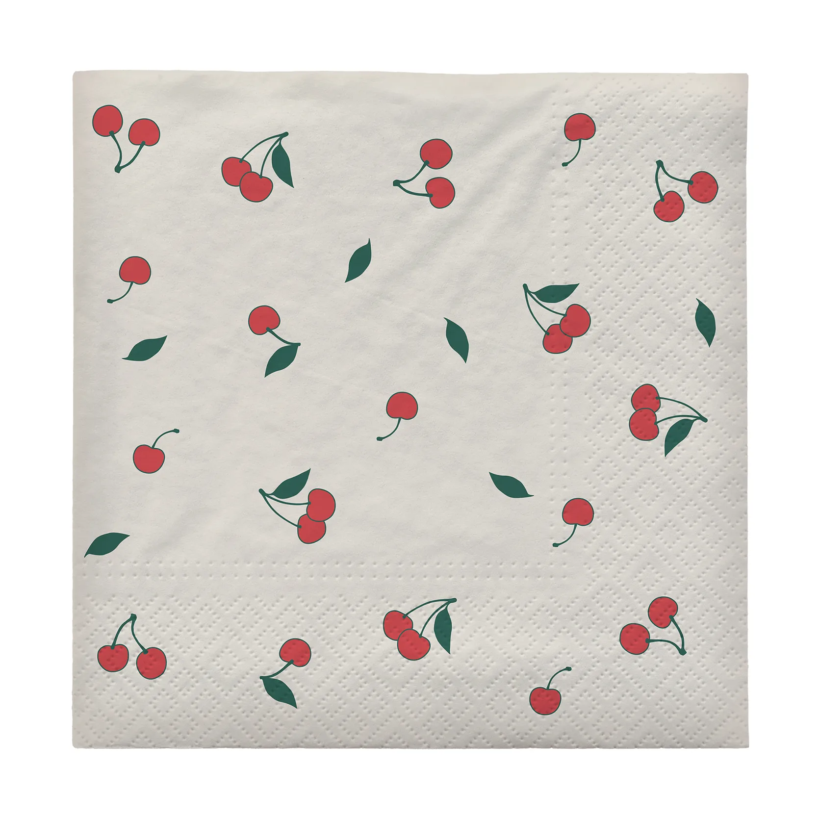 Cherry Servietten 33x33 cm 20er-Pack, Off White-Red Broste Copenhagen