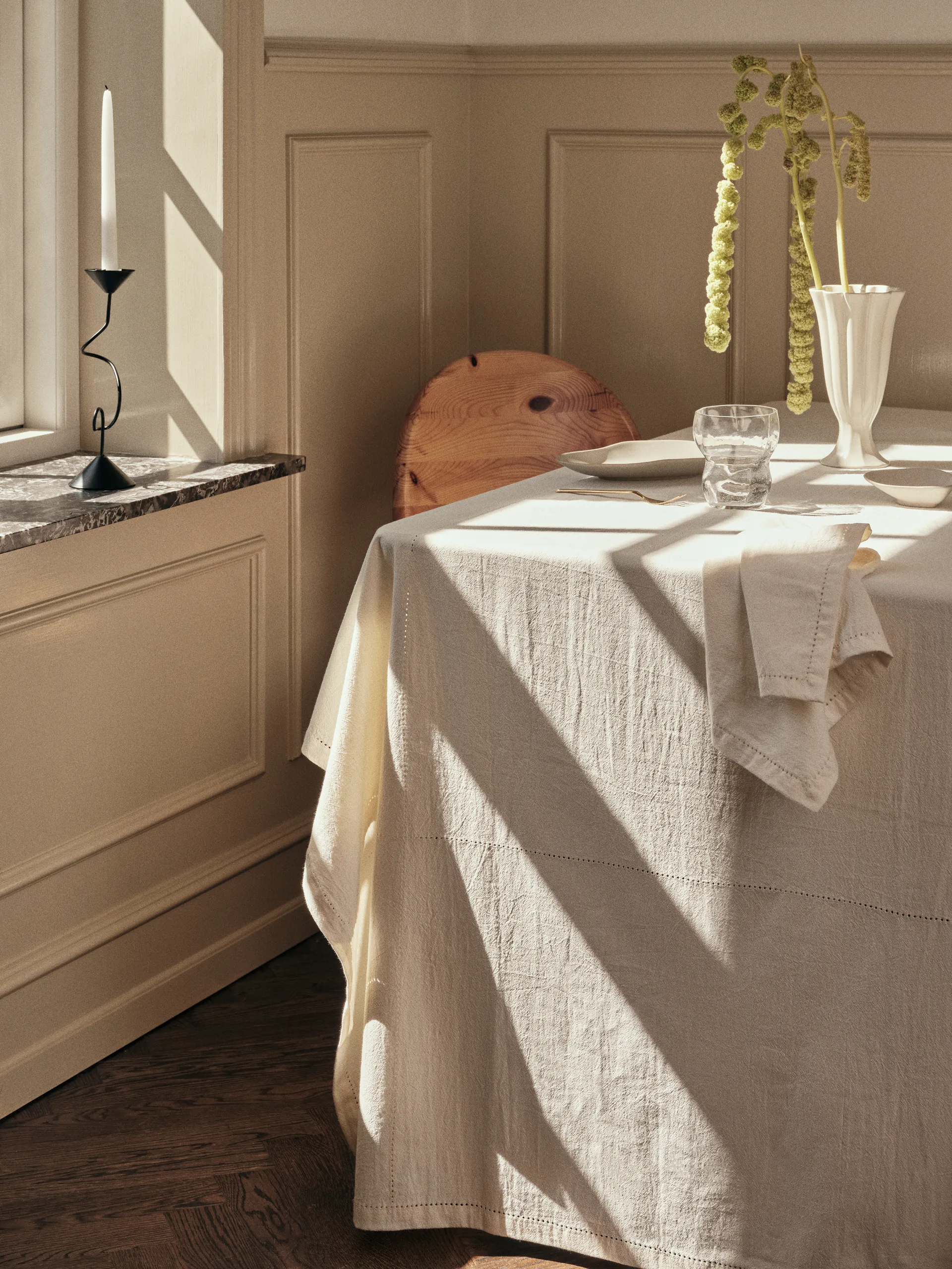 Elin Tischdecke, 160x200 cm, Off white Broste Copenhagen