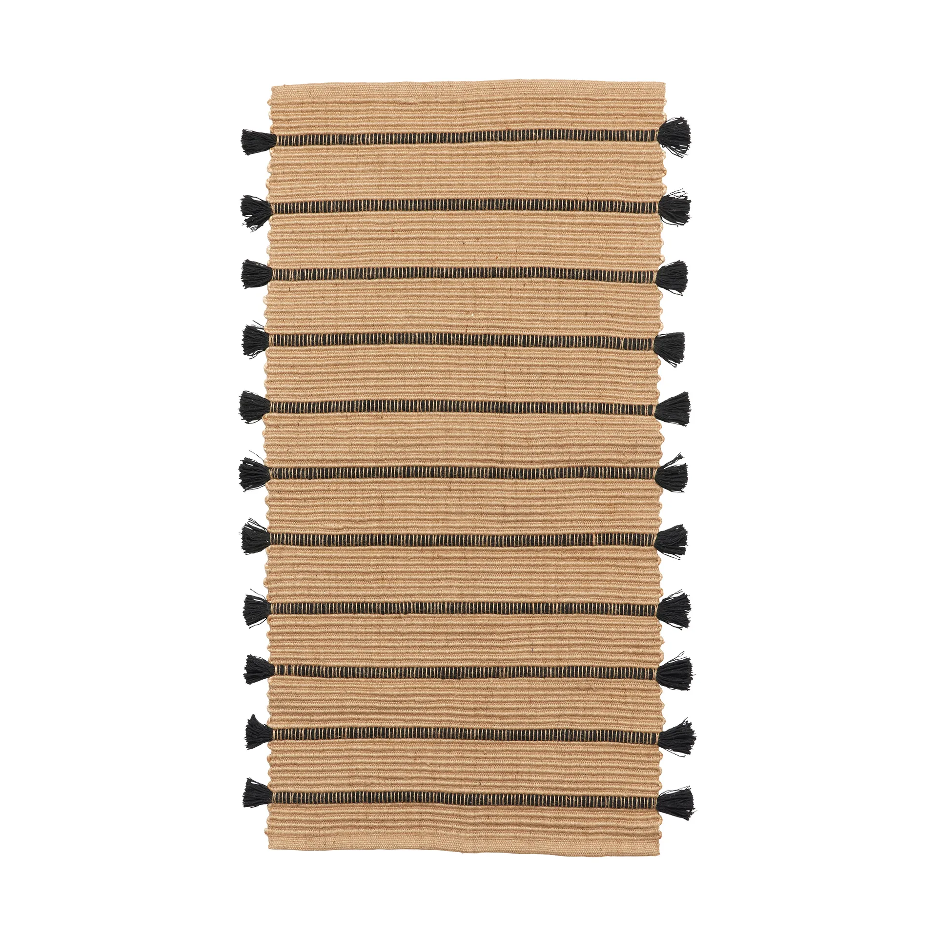 Ezra Teppich 70x140 cm, Natural-Black Broste Copenhagen