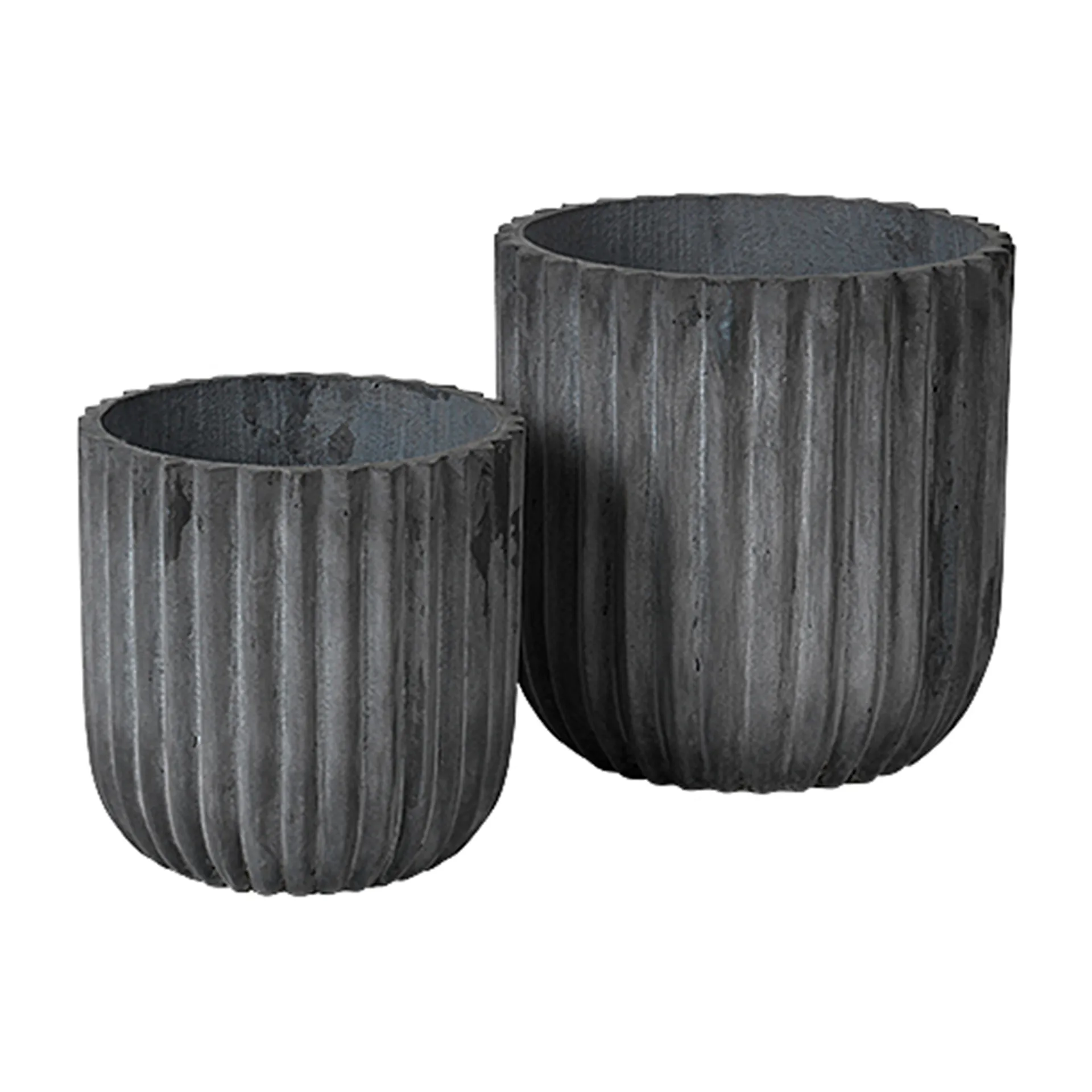 Fiber Blumentopf 2er Pack, Charcoal Broste Copenhagen
