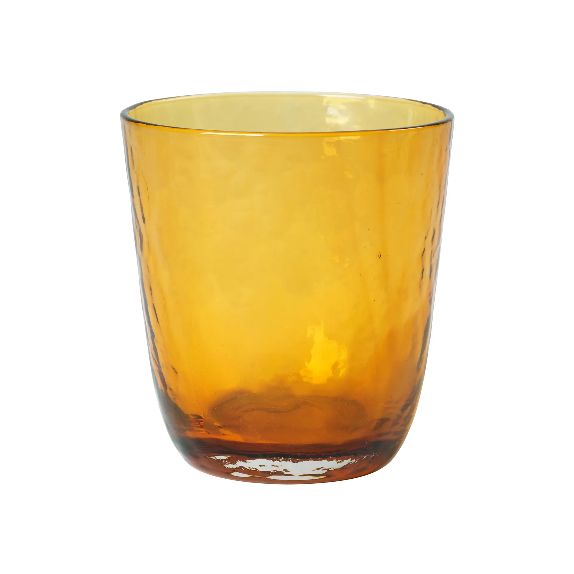 Hammered Trinkglas 33,5cl, Amber Broste Copenhagen